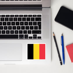 Belgium Belgian Flag Laptop Sticker Decal Stickers Travel Souvenir Gift Idea
