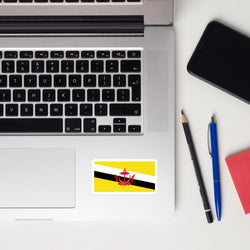 Brunei Bruneian Flag Laptop Sticker Decal Stickers Travel Souvenir Gift Idea