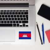 Cambodia Cambodian Flag Laptop Sticker Decal Stickers Travel Souvenir Gift Idea