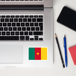 Cameroon Cameroonian Flag Laptop Sticker Decal Stickers Travel Souvenir Gift Idea
