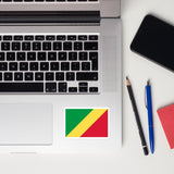 Congo Congolese Flag Laptop Sticker Decal Stickers Travel Souvenir Gift Idea