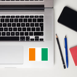 Ivory Coast Flag Laptop Sticker Decal Stickers Travel Souvenir Gift Idea