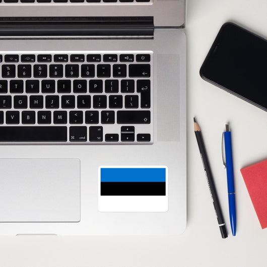 Estonia Estonian Flag Laptop Sticker Decal Stickers Travel Souvenir Gift Idea