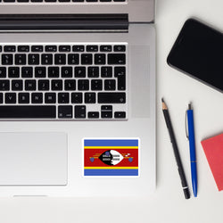 Eswatini Flag Laptop Sticker Decal Stickers Travel Souvenir Gift Idea