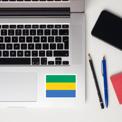 Gabon Gabonese Flag Sticker Decal Stickers Laptop decal  Travel Souvenir Tourist Beach Lover Food Destination Patriot Gifts