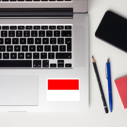 Indonesia Indonesian Flag Sticker Decal Stickers Laptop decal  Travel Souvenir Tourist Beach Lover Food Destination Patriot Gifts