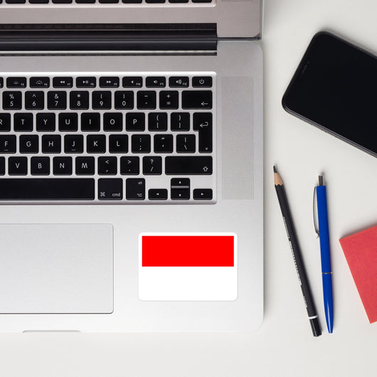 Indonesia Indonesian Flag Sticker Decal Stickers Laptop decal  Travel Souvenir Tourist Beach Lover Food Destination Patriot Gifts