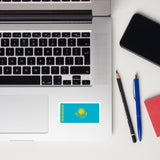 Kazakhstan kazakh Flag Laptop Sticker Decal Stickers Travel Souvenir Gift Idea