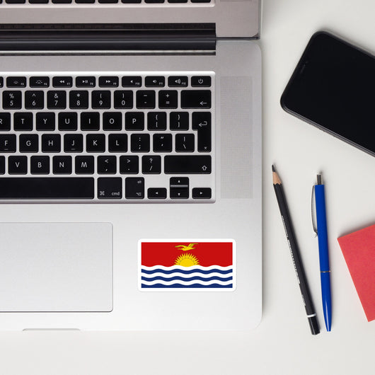 Kiribati Flag Sticker Decal Stickers Laptop decal  Travel Souvenir Tourist Beach Lover Food Destination Patriot Gifts