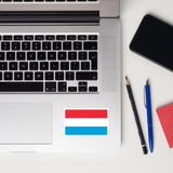 Luxembourg Luxembourgish Flag Sticker Decal Stickers Laptop decal  Travel Souvenir Tourist Beach Lover Food Destination Patriot Gifts