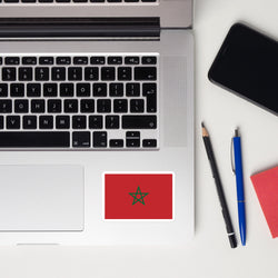 Morocco Moroccan Flag Laptop Sticker Decal Stickers Travel Souvenir Gift Idea