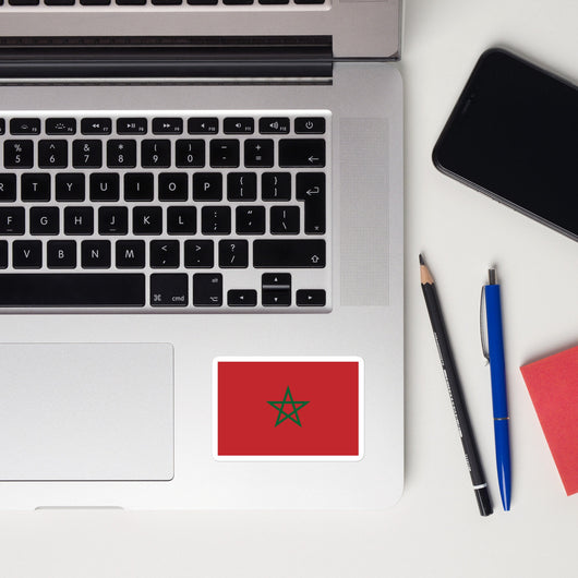 Morocco Moroccan Flag Laptop Sticker Decal Stickers Travel Souvenir Gift Idea