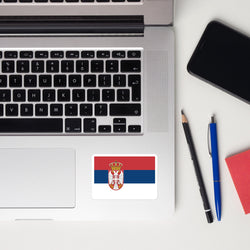 Serbia Serbian Flag Sticker Decal Stickers Laptop decal  Travel Souvenir Tourist Beach Lover Food Destination Patriot Gifts