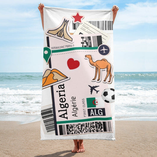 Algeria Algerian Flag Beach Towel Pool Towel