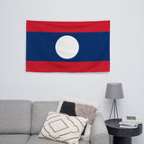 Laos Laotian Flag Wall Decor Art Print Banner Gift Ideas