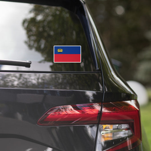 Liechtenstein Liechtensteiner Flag Car Sticker Laptop Decal Stickers Travel Souvenir Gift Idea