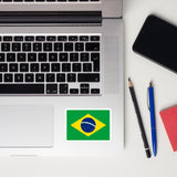 Brazil Brasil Brazilian Flag Laptop Sticker Decal Stickers Travel Souvenir Gift Idea