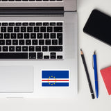 Cabo Verde Verdean Flag Laptop Sticker Decal Stickers Travel Souvenir Gift Idea