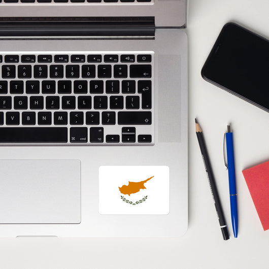 Cyprus Cypriot Flag Laptop Sticker Decal Stickers Travel Souvenir Gift Idea