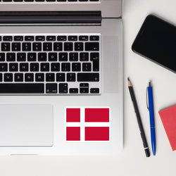 Denmark Danish Flag Laptop Sticker Decal Stickers Travel Souvenir Gift Idea