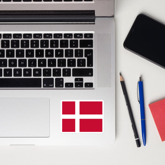 Denmark Danish Flag Laptop Sticker Decal Stickers Travel Souvenir Gift Idea