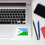 Djibouti Djiboutian Flag Laptop Sticker Decal Stickers Travel Souvenir Gift Idea