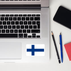 Finland Suomi Finnish Flag Laptop Sticker Decal Stickers Travel Souvenir Gift Idea