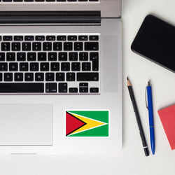 Guyana Guyanese Flag Laptop Sticker Decal Stickers Travel Souvenir Gift Idea