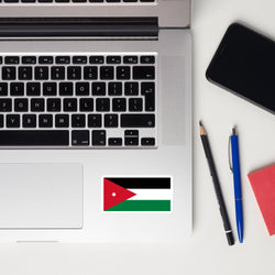 Jordan Jordanian Flag Sticker Decal Stickers Laptop decal  Travel Souvenir Tourist Beach Lover Food Destination Patriot Gifts