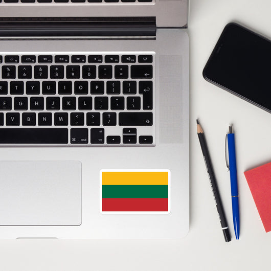 Lithuania Lietuva Lithuanian Flag Laptop Sticker Decal Stickers Travel Souvenir Gift Idea