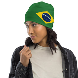 Brasil Brazil Brazilian Flag Beanie Winter Hat Warm Unisex Hat Super Soft Travel Souvenir Gift Idea