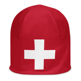 Switzerland Schweiz Swiss Flag Beanie Winter Hat Warm Unisex Hat Super Soft Travel Souvenir Gift Idea