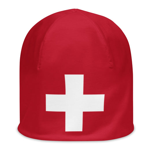 Switzerland Schweiz Swiss Flag Beanie Winter Hat Warm Unisex Hat Super Soft Travel Souvenir Gift Idea