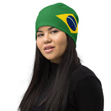 Brasil Brazil Brazilian Flag Beanie Winter Hat Warm Unisex Hat Super Soft Travel Souvenir Gift Idea
