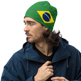 Brasil Brazil Brazilian Flag Beanie Winter Hat Warm Unisex Hat Super Soft Travel Souvenir Gift Idea