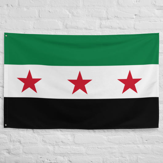 Free Syria Syrian Flag Wall Decor Art Print Banner Gift Ideas