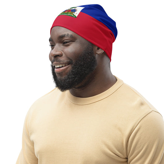 Haiti Haitian Flag Beanie Winter Hat Warm Unisex Hat Super Soft Travel Souvenir Gift Idea