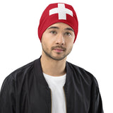 Switzerland Schweiz Swiss Flag Beanie Winter Hat Warm Unisex Hat Super Soft Travel Souvenir Gift Idea