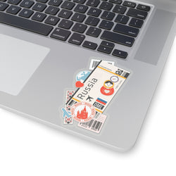 Russia Russian City art Sticker Stickers Vinyl Computer Transparent stickers Cool Macbook Travel sticker Gift Ideas