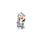 Astana Kazakhstan kazakh Flag Sticker Laptop Decals Custom Stickers Decals & Skins