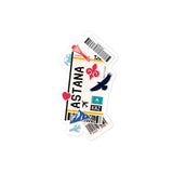 Astana Kazakhstan kazakh Flag Sticker Laptop Decals Custom Stickers Decals & Skins
