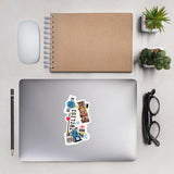 Tbilisi Georgia Georgian Flag Sticker Laptop Decals Custom Stickers Decals & Skins