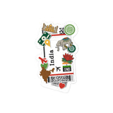 India Indian Flag Sticker Laptop Decals Custom Stickers Decals & Skins
