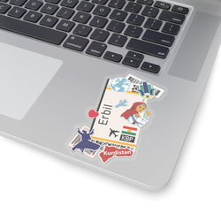 Erbil Kurdistan Kurd Kurdish Flag Sticker Laptop Decals Custom Stickers Decals & Skins