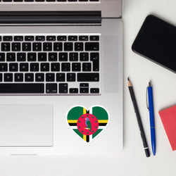 Dominica Dominican Flag Sticker Laptop Decals Custom Stickers Decals & Skins