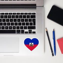 Haiti Haitian Flag Sticker Laptop Decals Custom Stickers Decals & Skins
