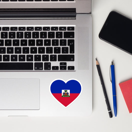 Haiti Haitian Flag Sticker Laptop Decals Custom Stickers Decals & Skins