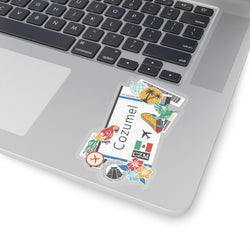 Cozumel Mexico Mexican Flag Sticker Laptop Decals Custom Stickers Decals & Skins