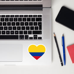 Colombia Colombian Flag Sticker Laptop Decals Custom Stickers Decals & Skins
