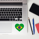 Brazil Brasil Brazilian Flag Sticker Laptop Decals Custom Stickers Decals & Skins